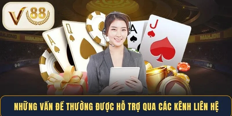 Những vấn đề thường được hỗ trợ qua các kênh liên hệ